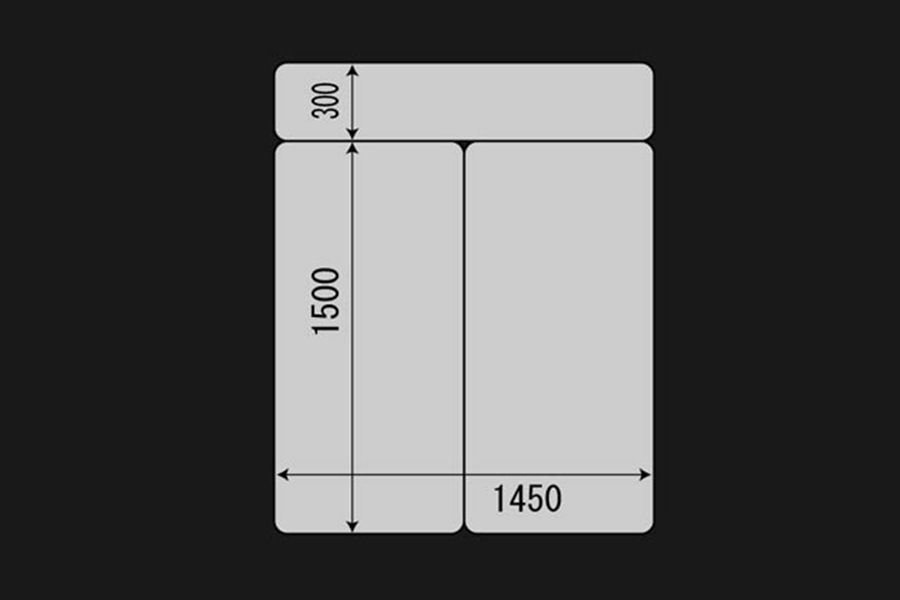 ハイエース 200系 標準ボディ用<br>マルチウェイ フォルドベッドキット