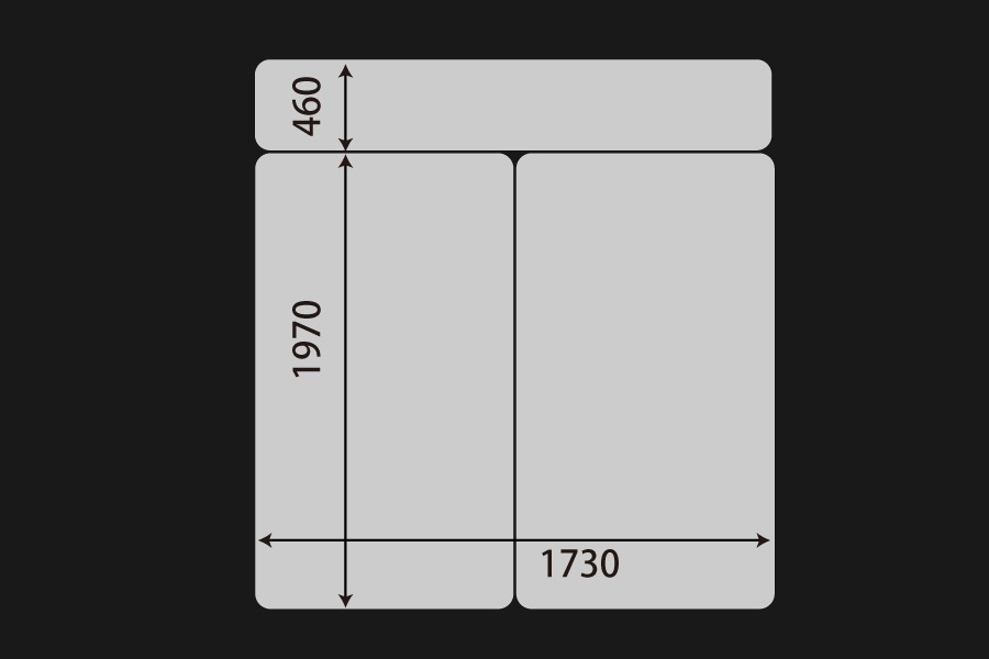 ハイエース 200系 スーパーロングバンDX用<br>マルチウェイ フォルドベッドキット