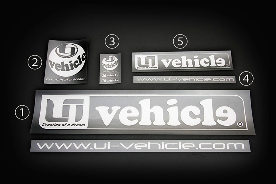 ユーアイビークル オリジナル<br>ステッカー ①
