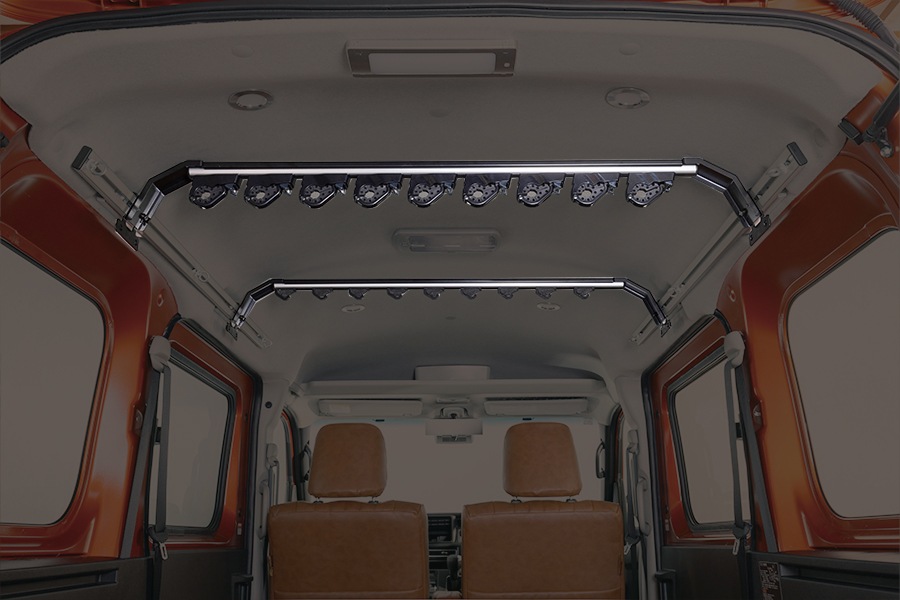 ダイハツ アトレー <br>アルミスライドバー専用　ロッドホルダー(S700系/RS/X専用)