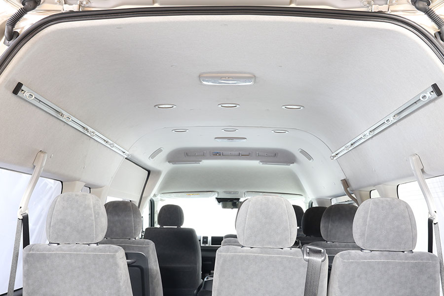 ハイエース 200系 スーパーロングワゴン専用 アルミスライドバー