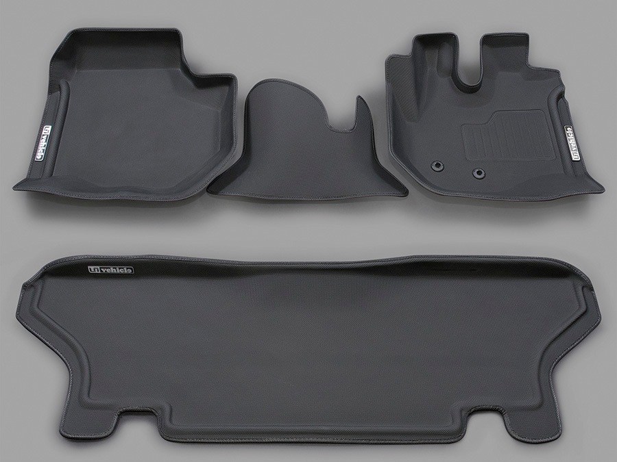 ハイエース 200系 スーパーGL専用<br>3Dラバーマット<br>フロント + リア セット