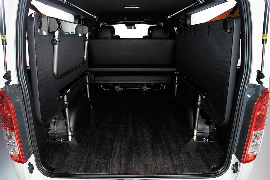 ハイエース200系 ワイドS-GL用 マルチウェイフォルドベッドキット2 テクセルマット