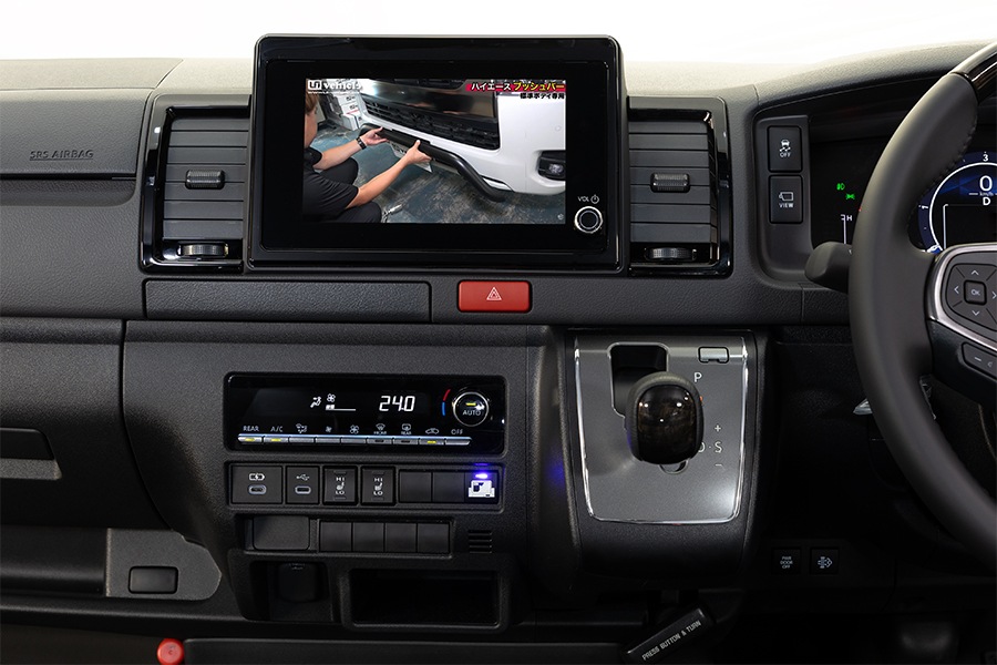 9型ハイエース純正ディスプレイ<br>オーディオ用 TVキャンセラー 
