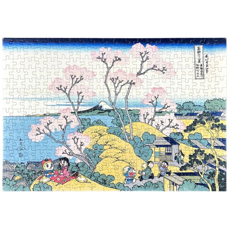 ドラえもん 浮世絵・越前和紙パズル「富嶽三十六景 東海道品川御殿山の不二」