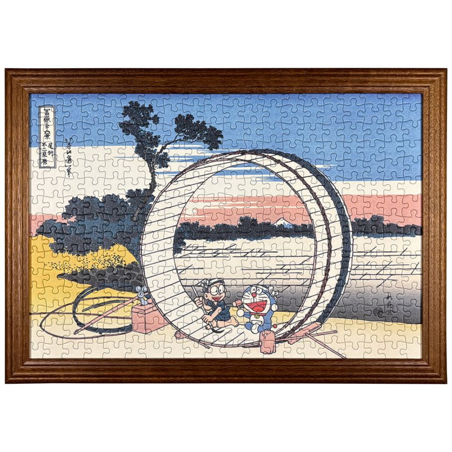 ドラえもん 浮世絵・越前和紙パズル「富嶽三十六景 尾州不二見原
