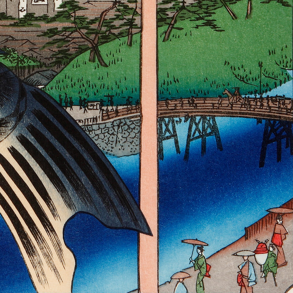 歌川広重「名所江戸百景 水道橋駿河台」浮世絵木版画｜浮世絵工房