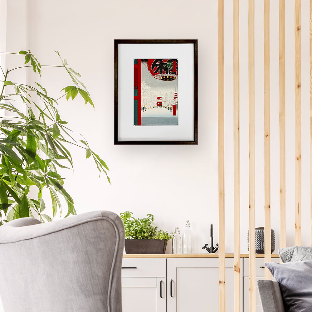 歌川広重「名所江戸百景 浅草金龍山」浮世絵木版画