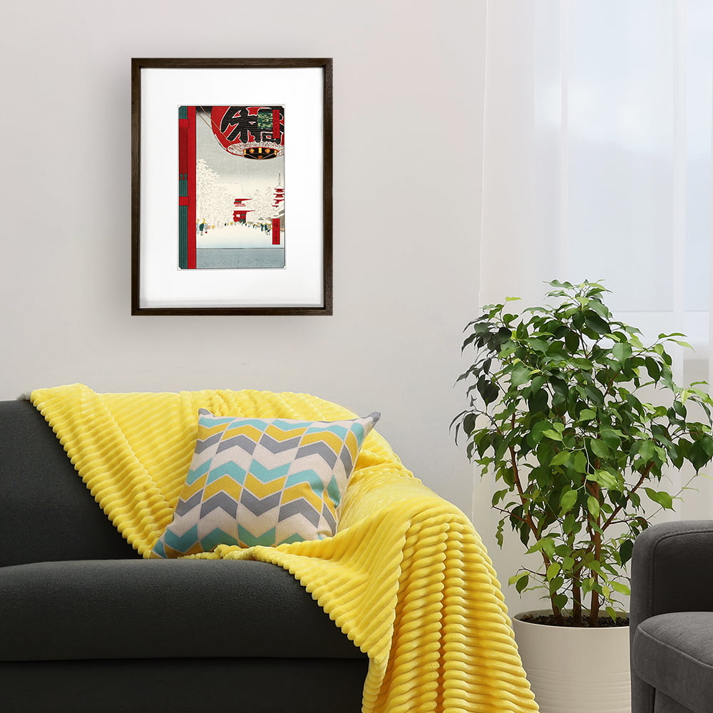 歌川広重「名所江戸百景 浅草金龍山」浮世絵木版画