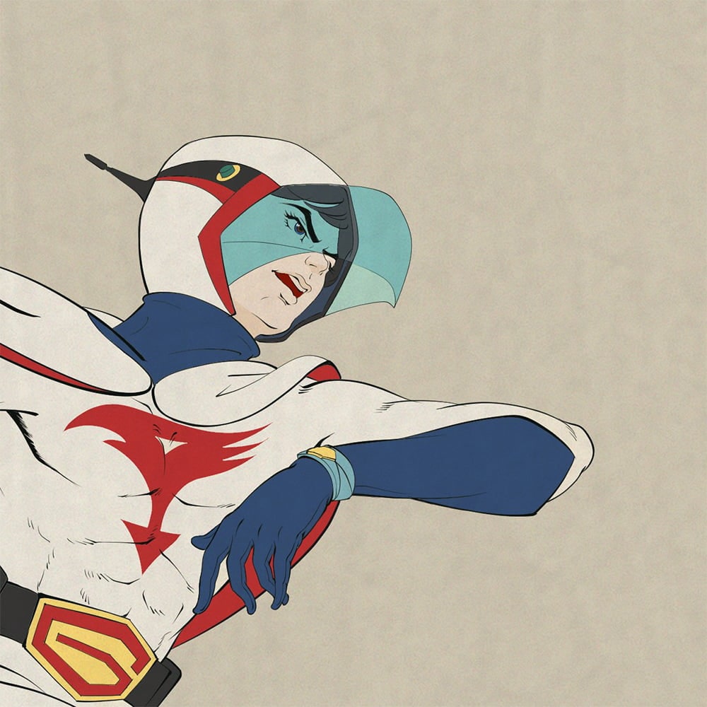 ガッチャマン浮世絵「G-1 大鷲の健」｜浮世絵工房