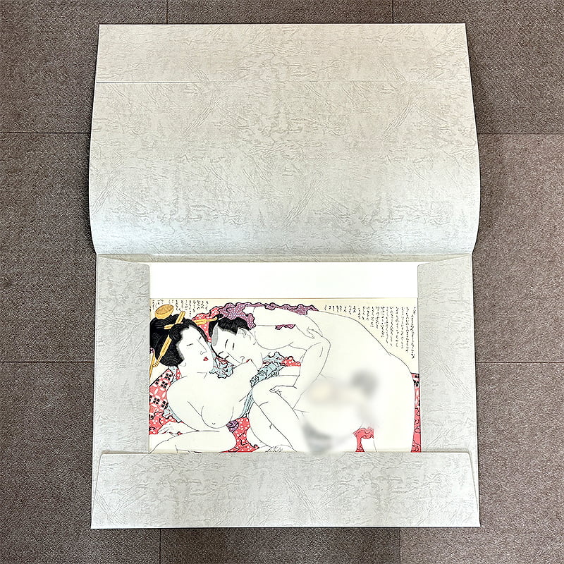 葛飾北斎 浮世絵春画「北斎あぶな絵名画撰」特彫り 全三図セット