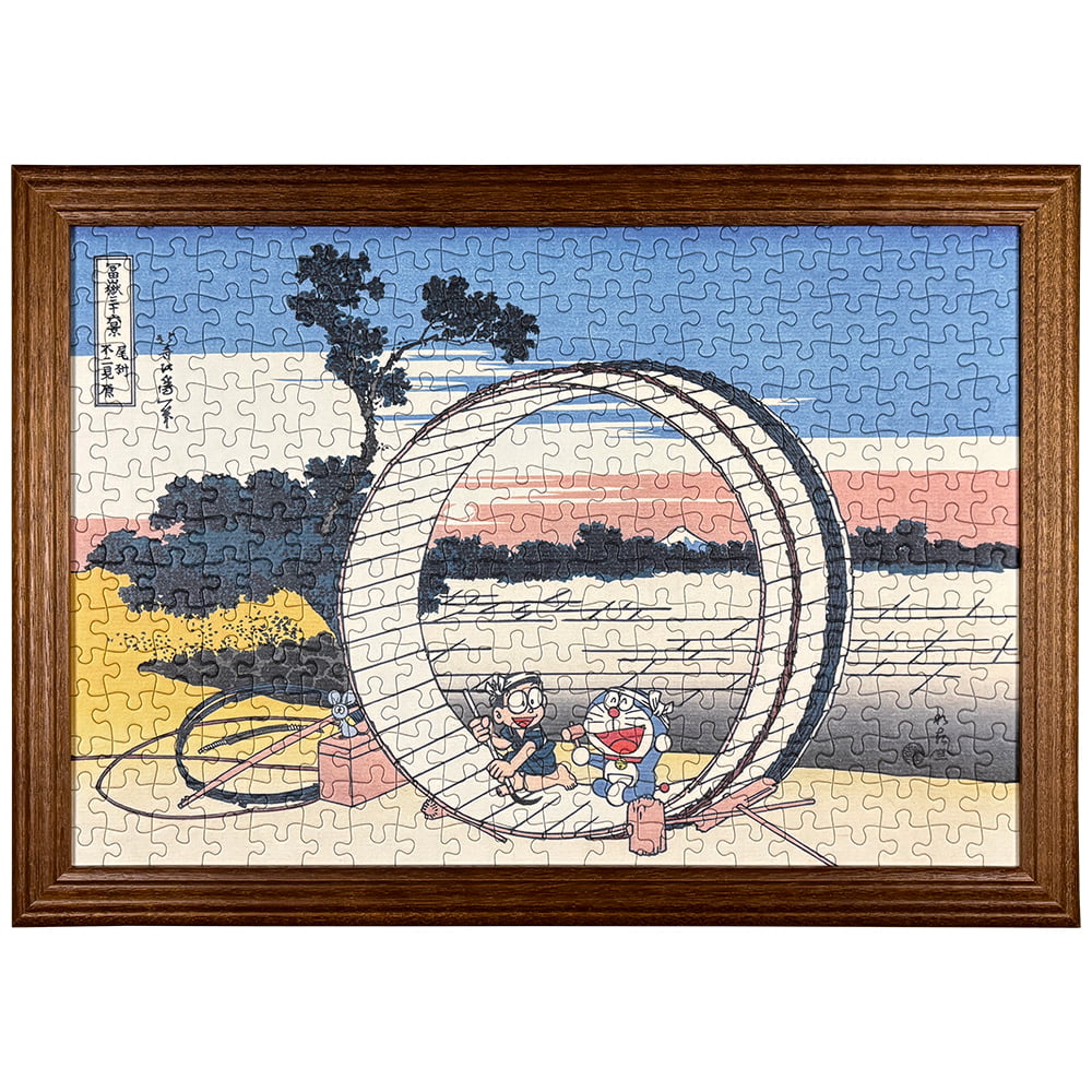 ドラえもん 浮世絵・越前和紙パズル「富嶽三十六景 尾州不二見原