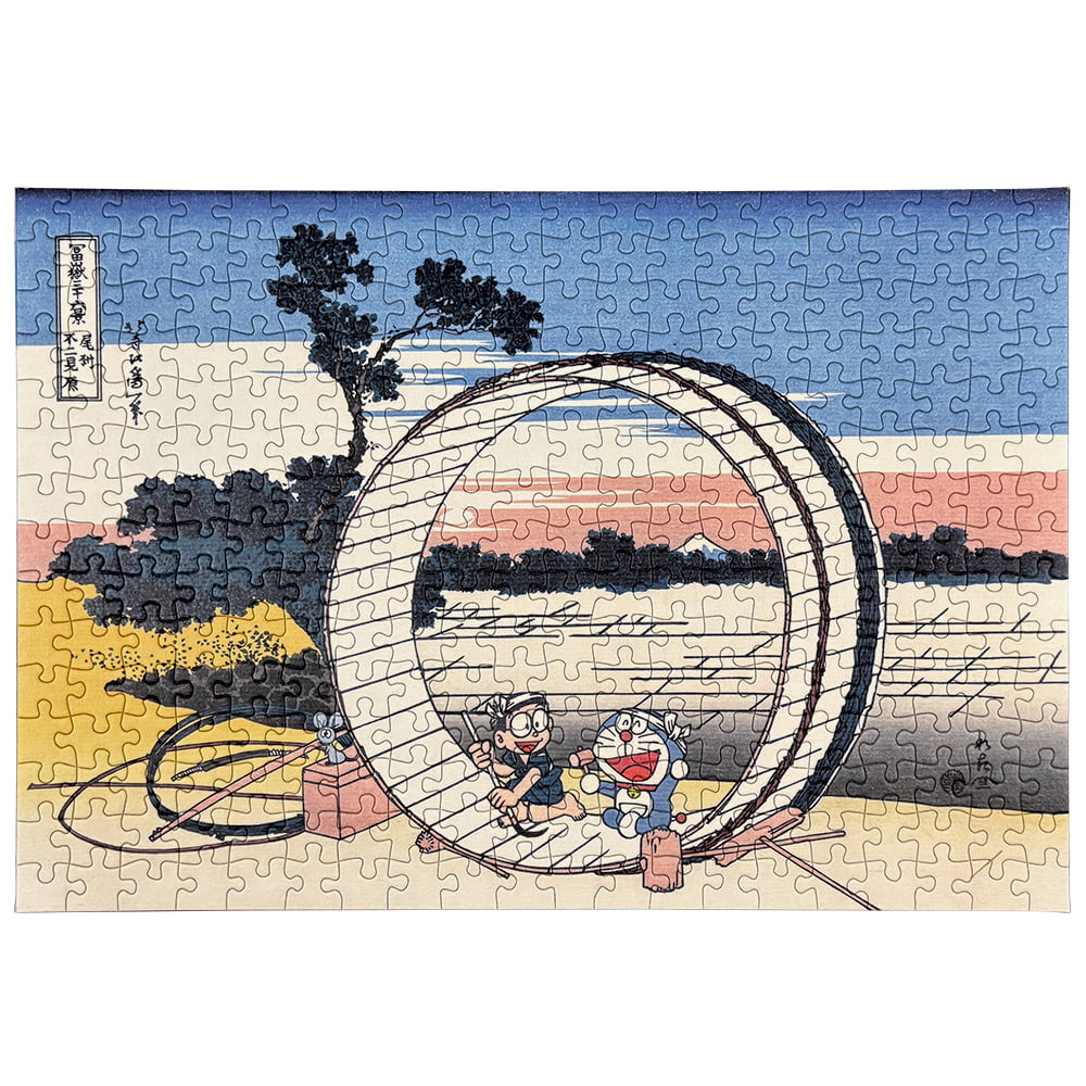 ドラえもん 浮世絵・越前和紙パズル「富嶽三十六景 尾州不二見原