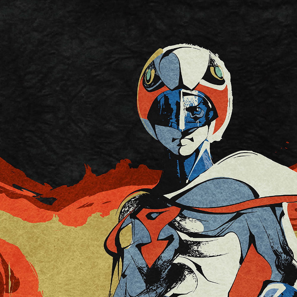 ガッチャマン浮世絵「大鷲火鳥図」