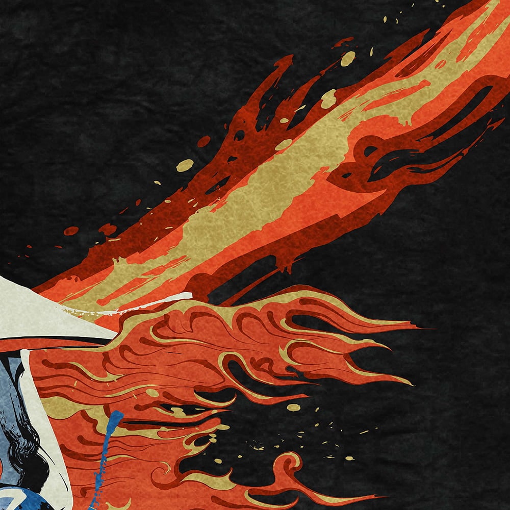 ガッチャマン浮世絵「大鷲火鳥図」