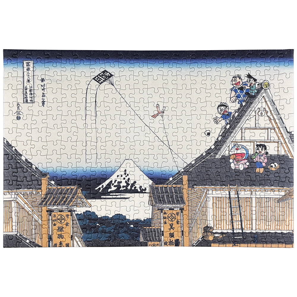 ドラえもん 浮世絵・越前和紙パズル「富嶽三十六景 江都駿河町三井見世