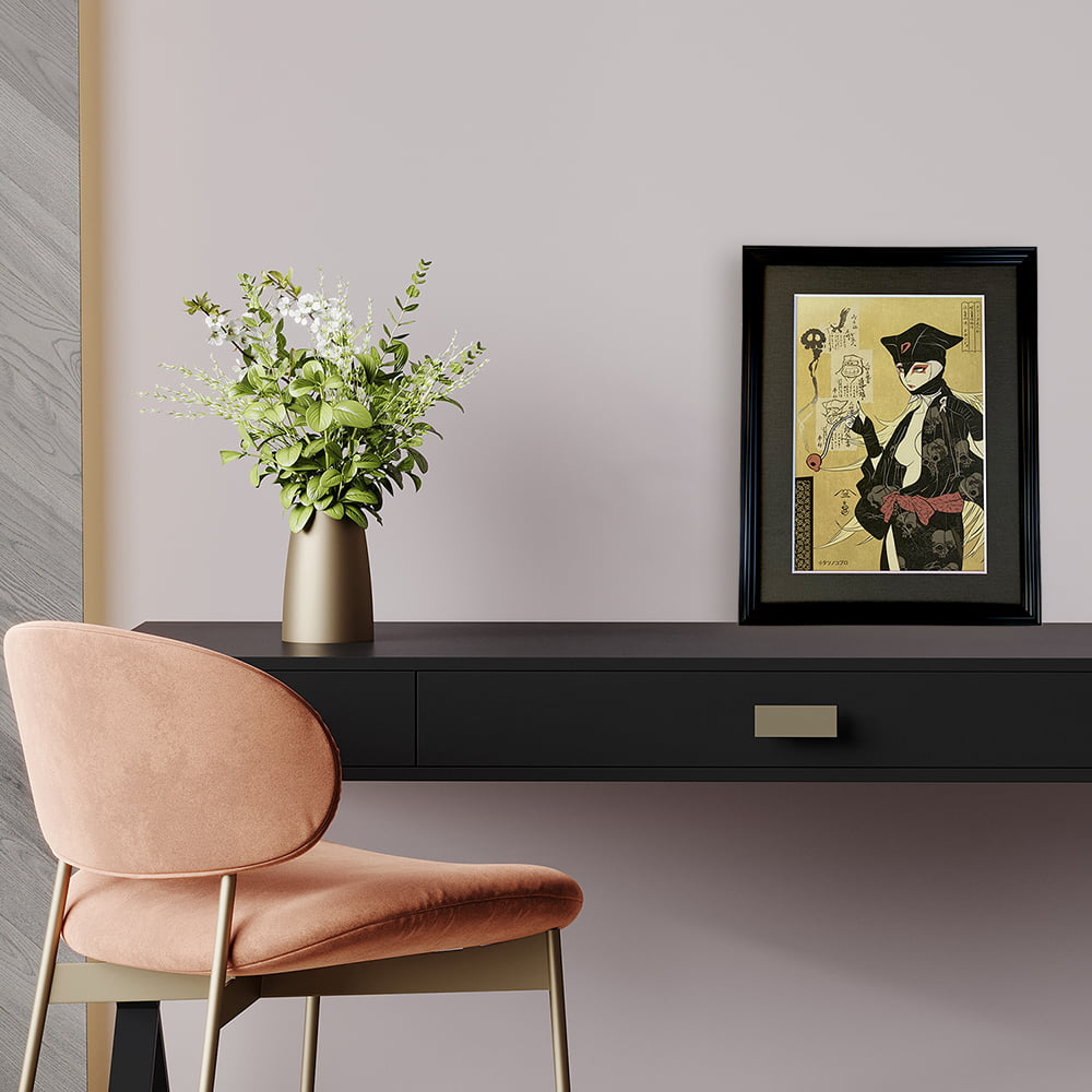 ドロンジョ浮世絵「タツノコ美人相 ドロンジョ(時間冒険物語 泥ん暴一味)」