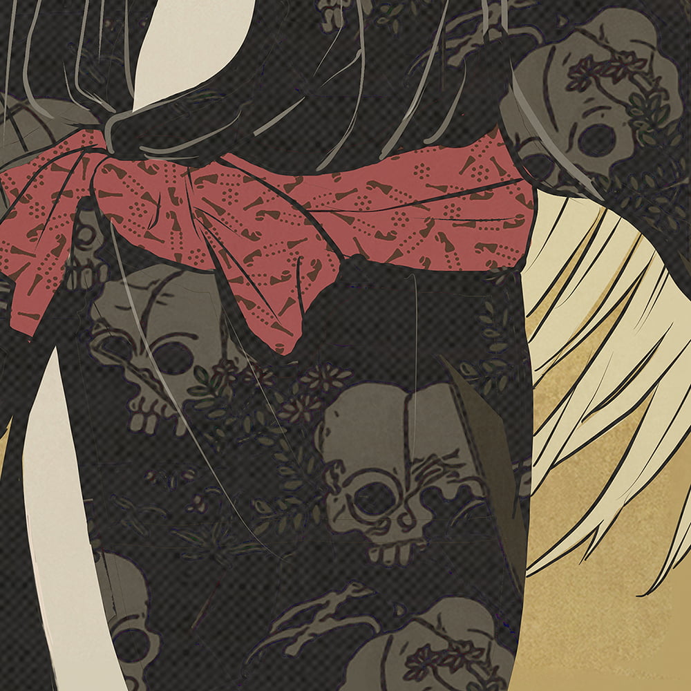 ドロンジョ浮世絵「タツノコ美人相 ドロンジョ(時間冒険物語 泥ん暴一味)」