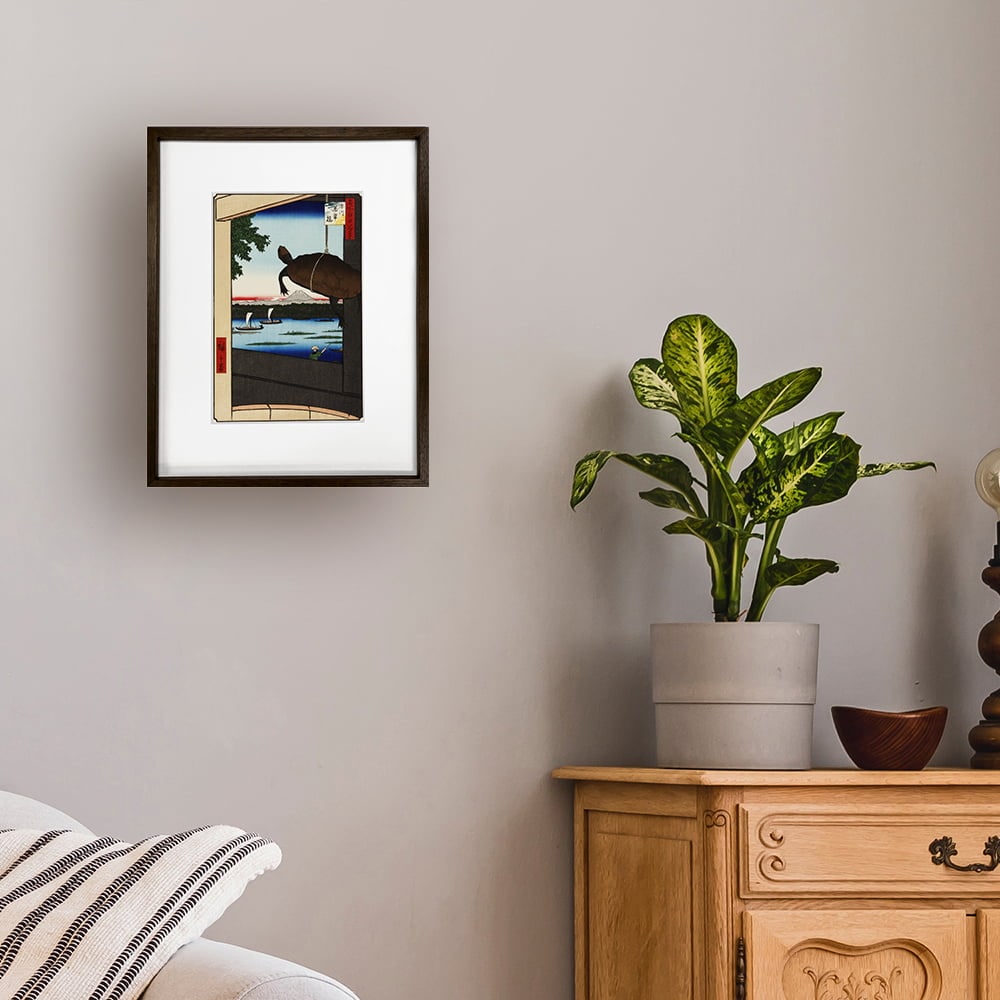 歌川広重「名所江戸百景 深川万年橋」浮世絵木版画