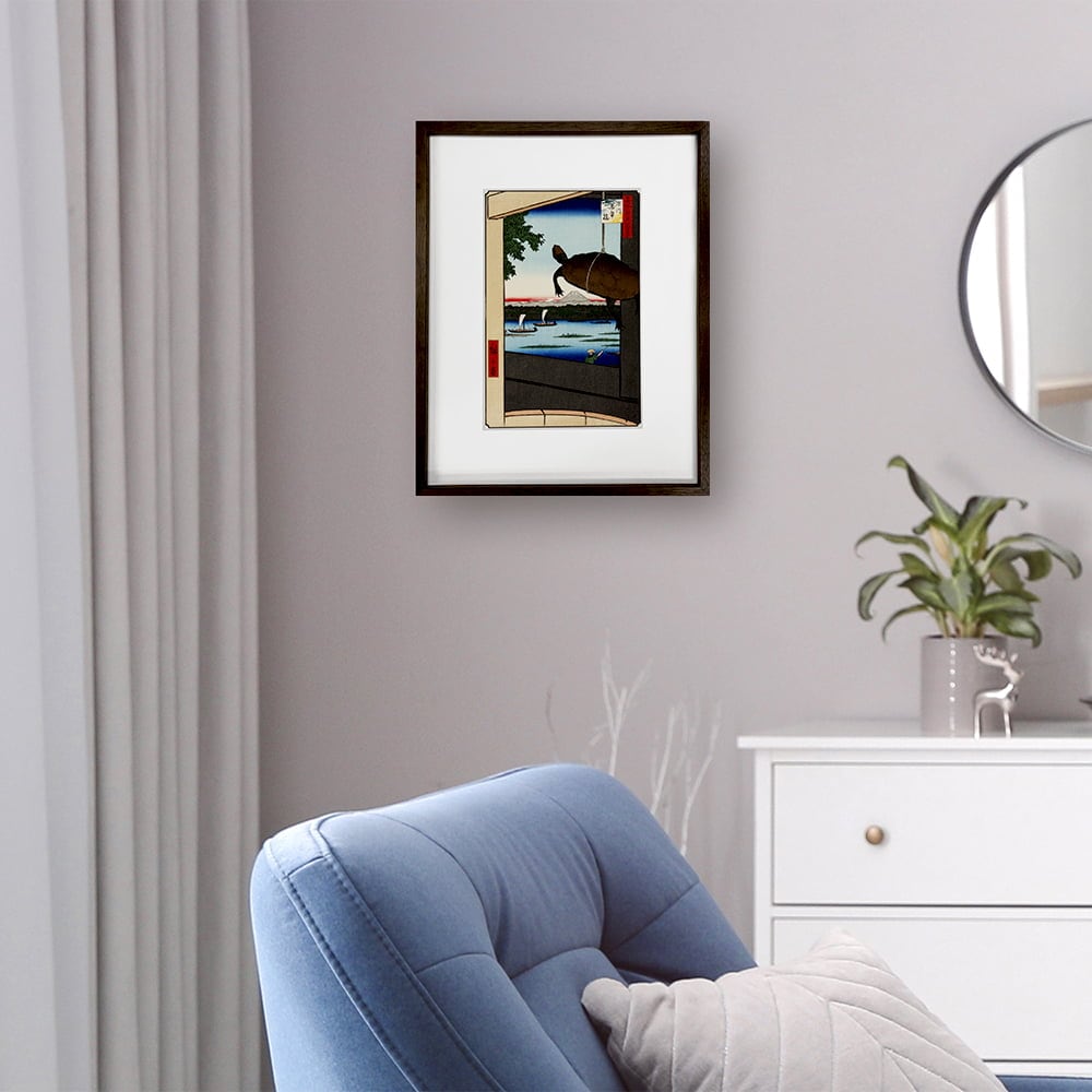 歌川広重「名所江戸百景 深川万年橋」浮世絵木版画