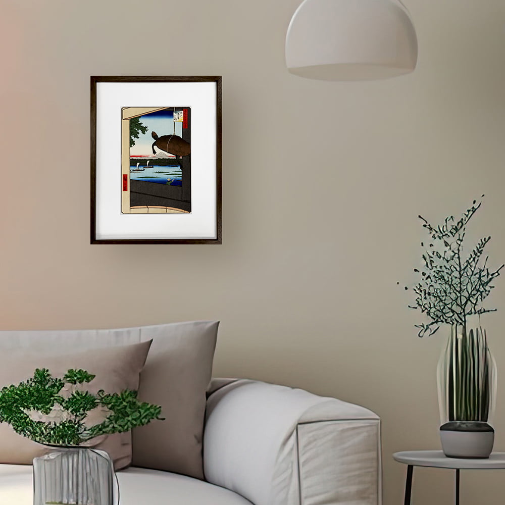 歌川広重「名所江戸百景 深川万年橋」浮世絵木版画