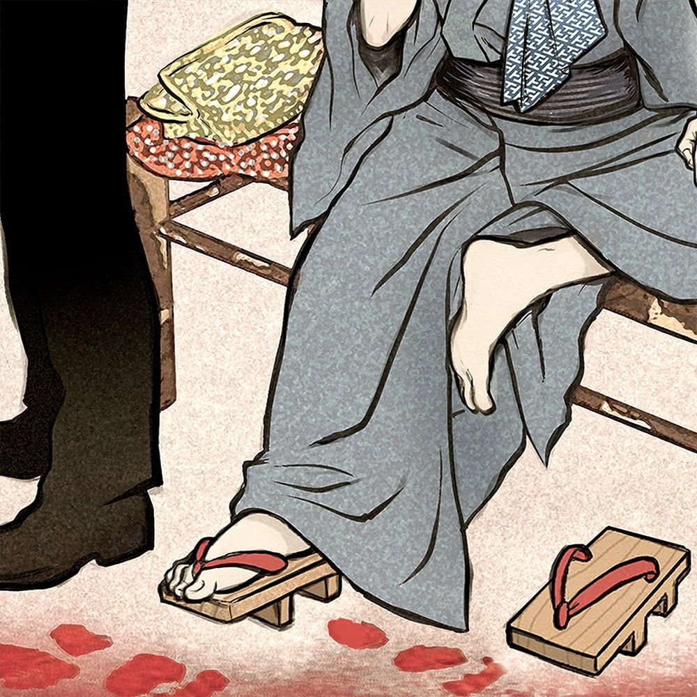 ゲゲゲの鬼太郎 浮世絵 「暁の友」 映画『鬼太郎誕生 ゲゲゲの謎』コラボ ゲゲゲ浮世絵「暁の友」｜映画『鬼太郎誕生 ゲゲゲの謎』コラボ