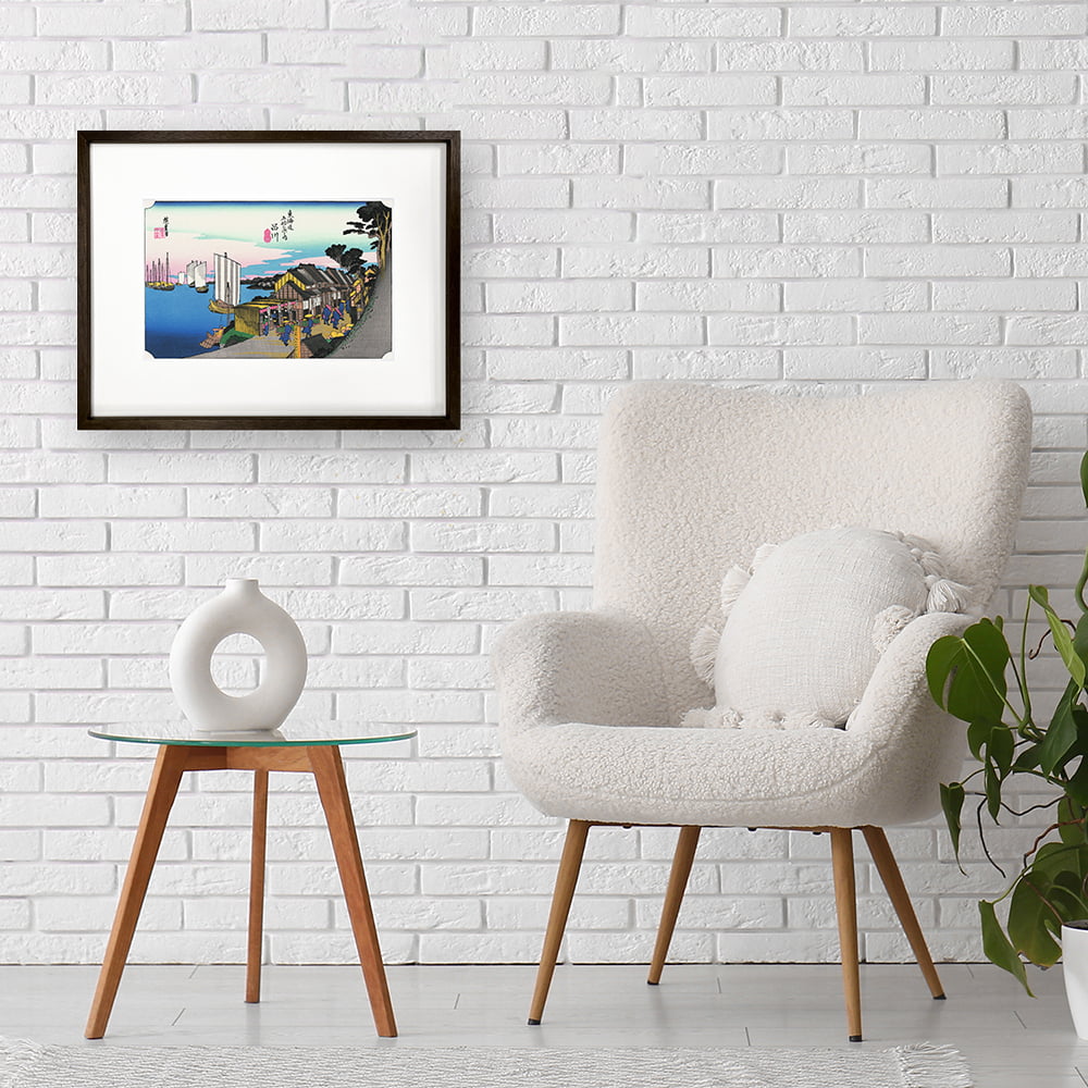 歌川広重「東海道五十三次 品川 日之出」浮世絵木版画