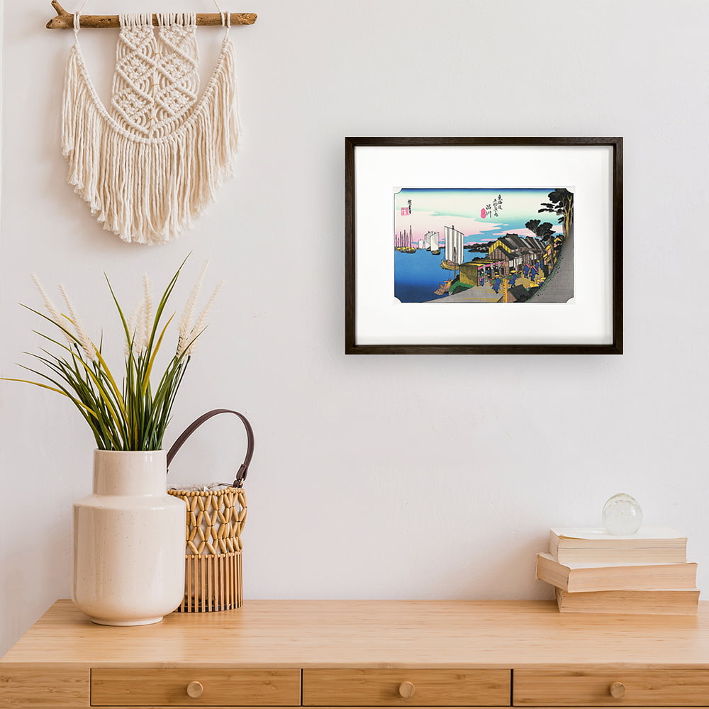 歌川広重「東海道五十三次 品川 日之出」浮世絵木版画