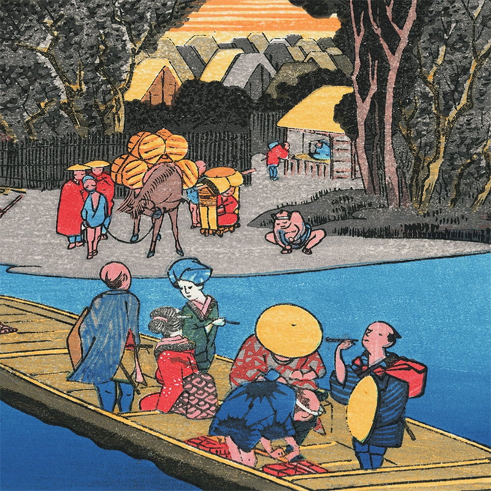 【ま→し→】歌川広重「東海道五拾三次」4点セット 木版画 額縁入り 51chATJnPhL._AC_SY200_QL15_.jpg