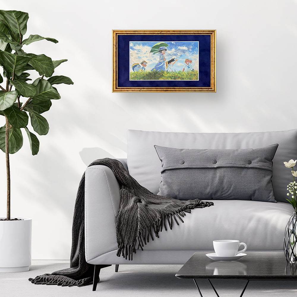 『映画ドラえもん のび太の絵世界物語』名画ジークレー版画「散歩、日傘をさす女」