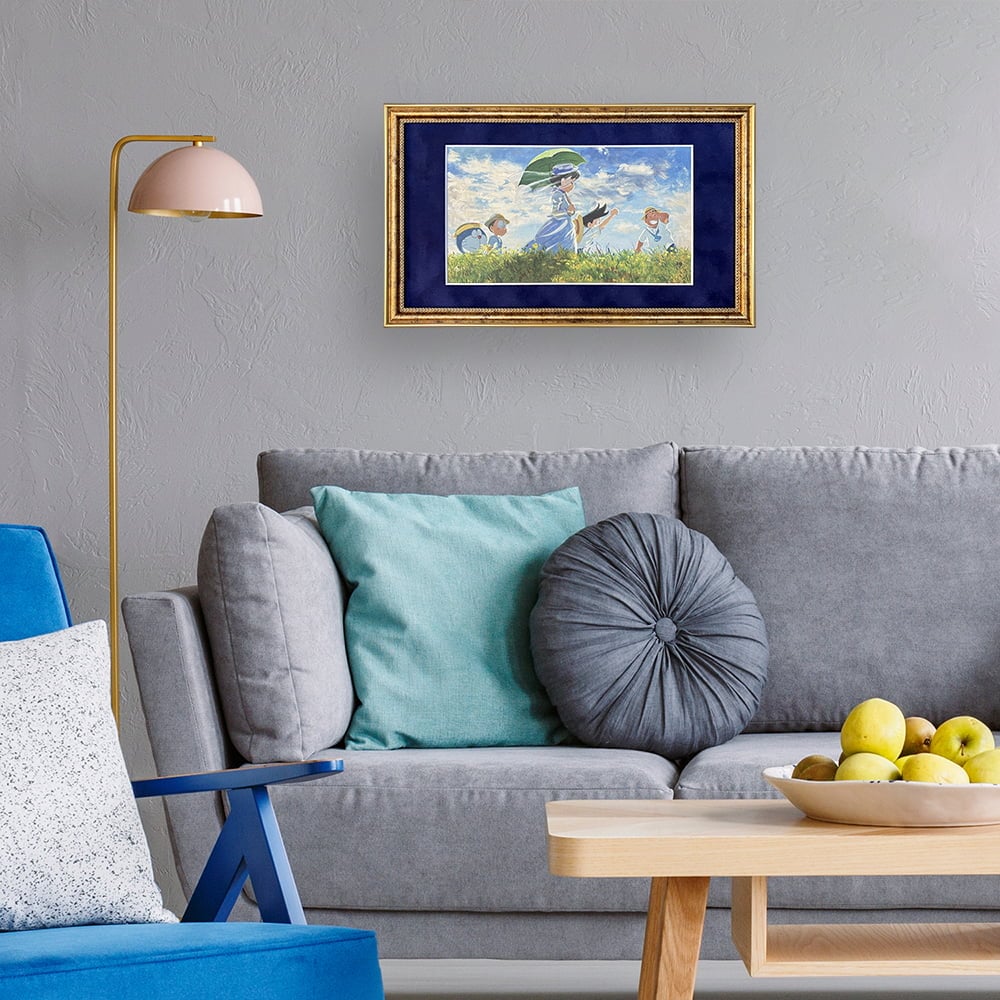 『映画ドラえもん のび太の絵世界物語』名画ジークレー版画「散歩、日傘をさす女」