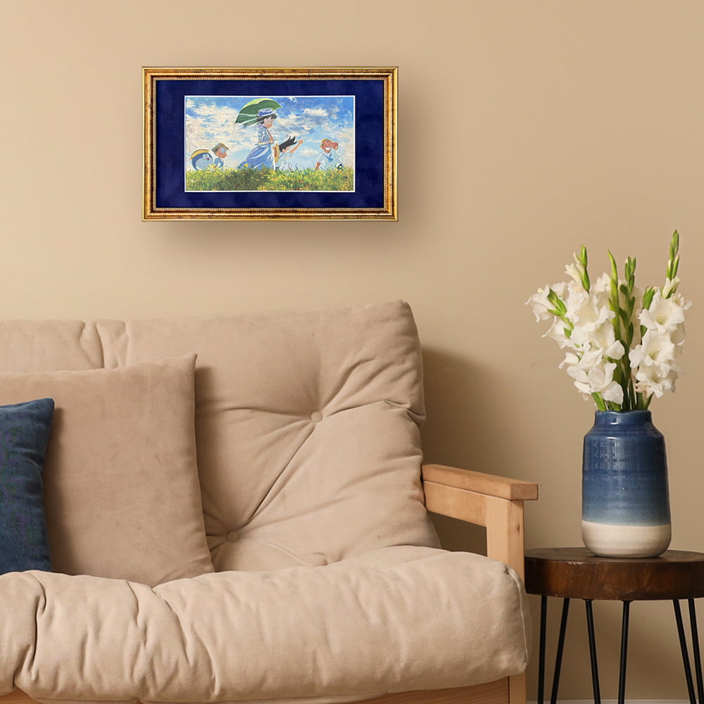 『映画ドラえもん のび太の絵世界物語』名画ジークレー版画「散歩、日傘をさす女」