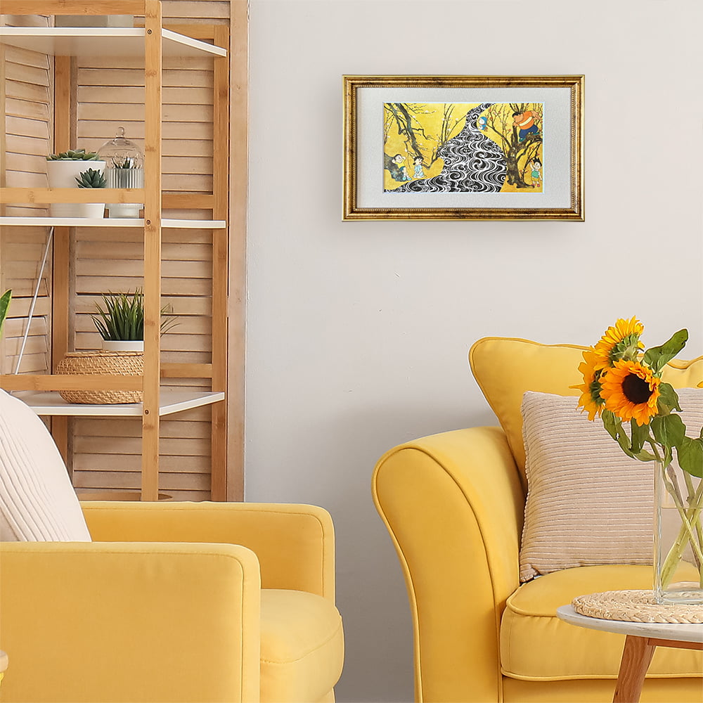 『映画ドラえもん のび太の絵世界物語』名画ジークレー版画「紅白梅屏風図」