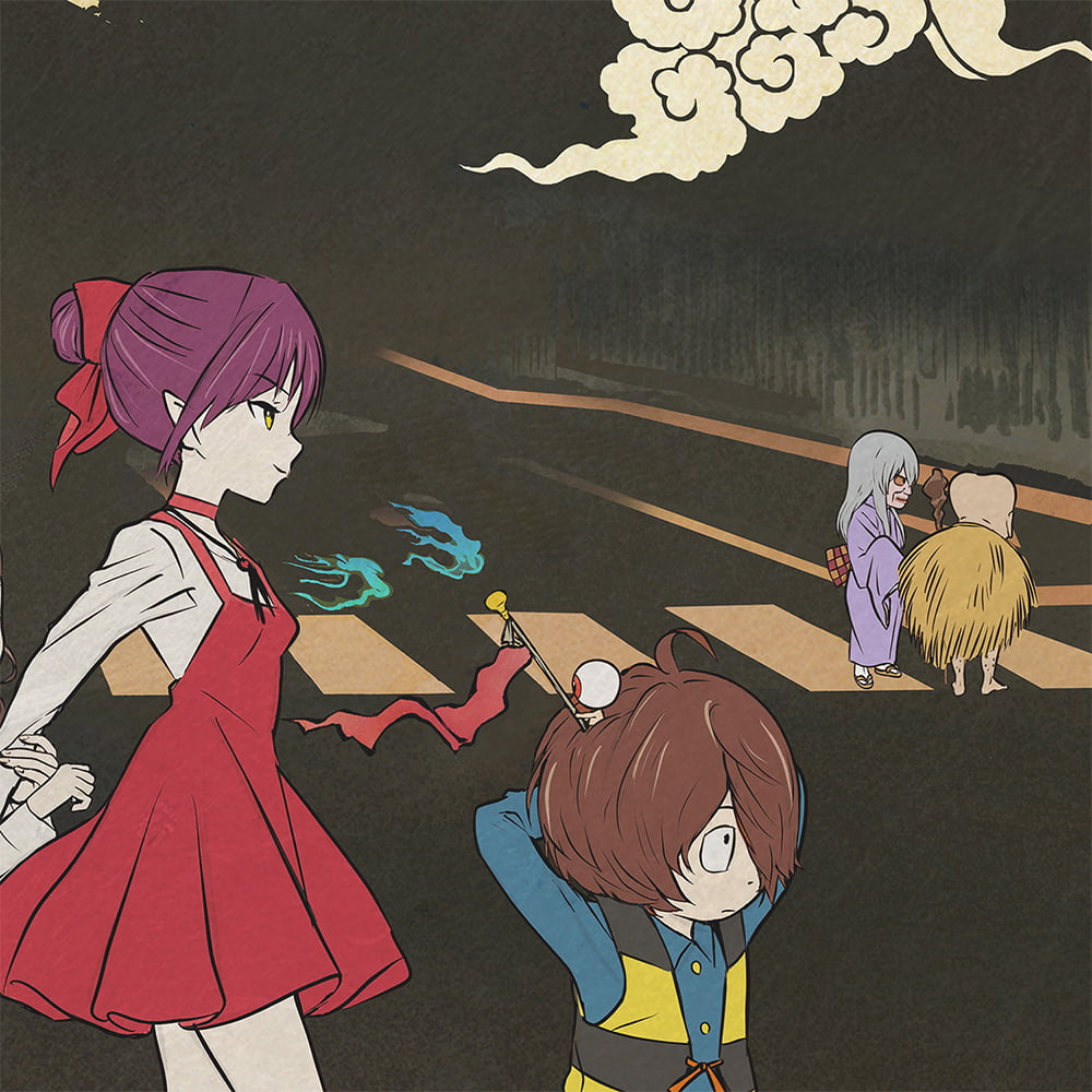 ゲゲゲ浮世絵「妖怪道路」|ゲゲゲの鬼太郎コラボ