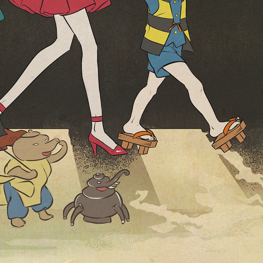 ゲゲゲ浮世絵「妖怪道路」|ゲゲゲの鬼太郎コラボ