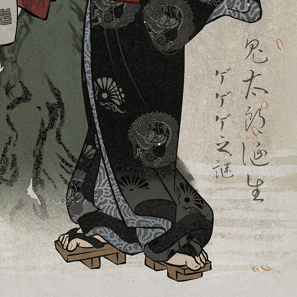 ゲゲゲ浮世絵「あやかしの花」｜ゲゲゲの鬼太郎コラボ ゲゲゲ浮世絵「あやかしの花」｜ゲゲゲの鬼太郎コラボ｜浮世絵工房