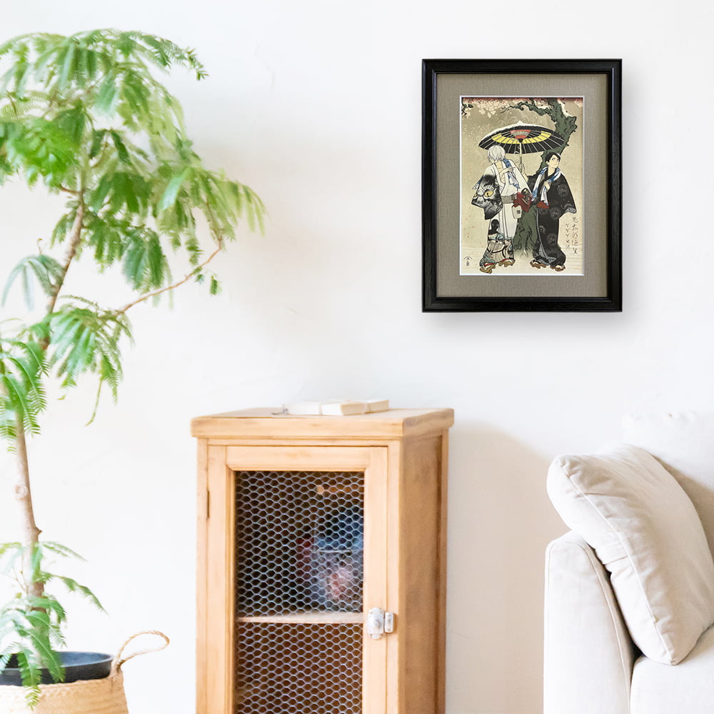 ゲゲゲ浮世絵「花散しの友誼」|映画『鬼太郎誕生 ゲゲゲの謎』コラボ