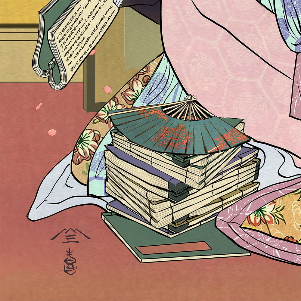 エヴァ浮世絵「箱根八里美人三画揃 マリ」　マリ用カラー単品　版三 エヴァ浮世絵 箱根八里美人三画揃/レイ・アスカ・マリ3種セット