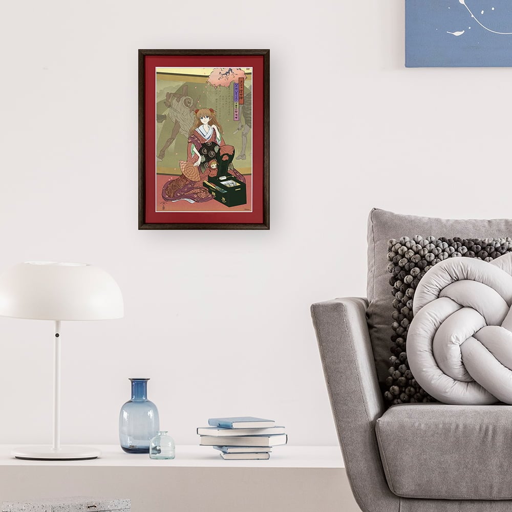 エヴァ浮世絵「箱根八里美人三画揃 アスカ」