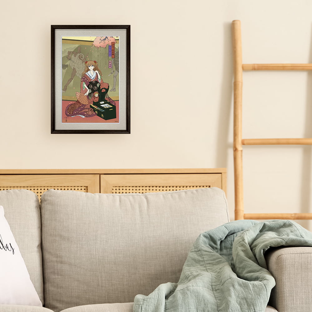 エヴァ浮世絵「箱根八里美人三画揃 アスカ」