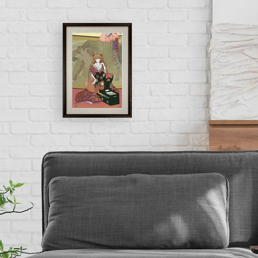エヴァ浮世絵「箱根八里美人三画揃 アスカ」