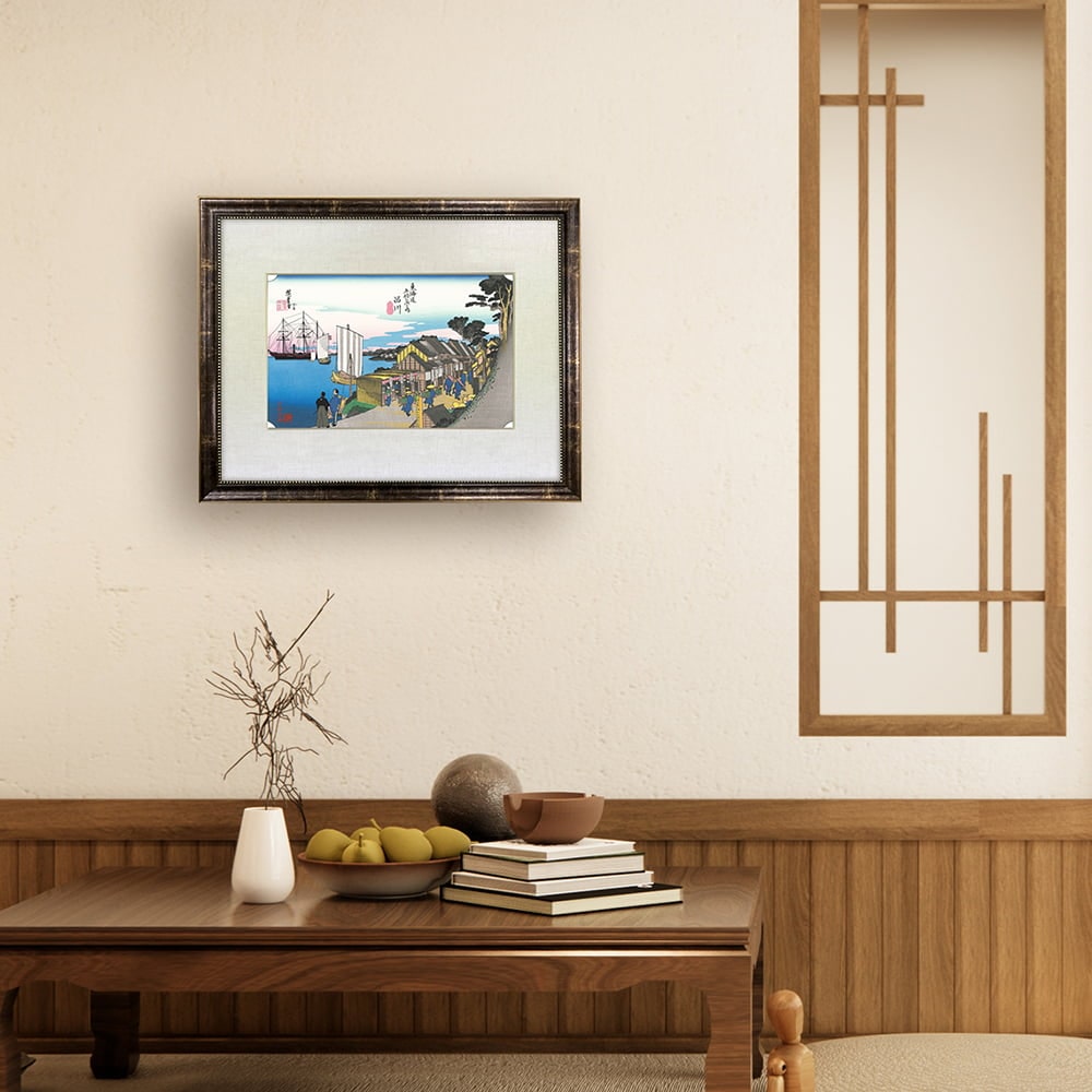 坂本龍馬 浮世絵「龍馬が見た景色 品川」【特別額装】