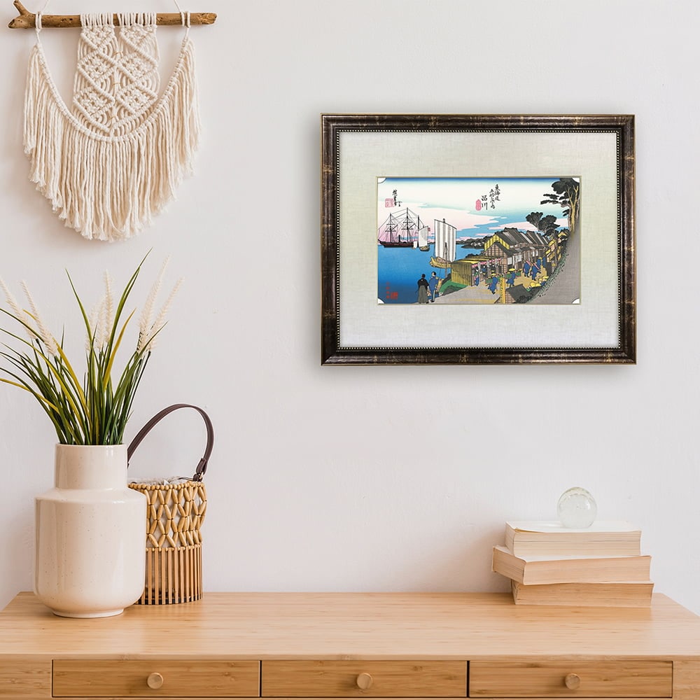 坂本龍馬 浮世絵「龍馬が見た景色 品川」【特別額装】