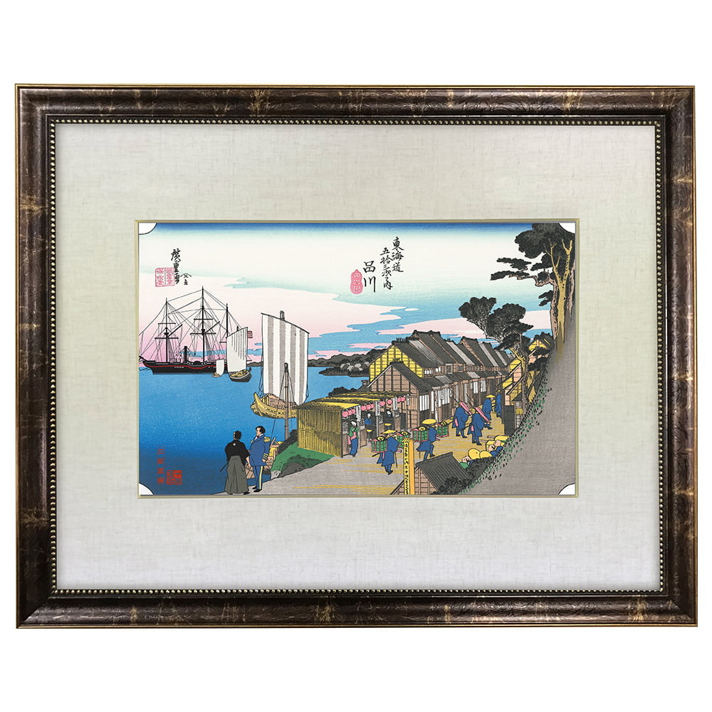 坂本龍馬 浮世絵「龍馬が見た景色 品川」【特別額装】