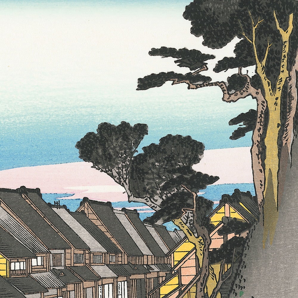 坂本龍馬 浮世絵「龍馬が見た景色 品川」【特別額装】