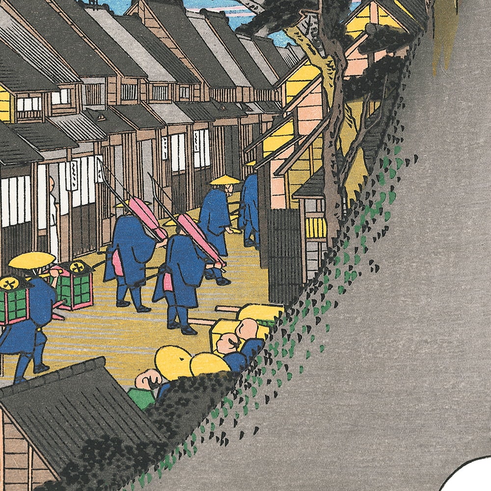 九谷　正峰　高知名所画　手描き　色絵金彩色盛り　古い大皿　坂本龍馬　桂浜　印　銘 坂本龍馬 浮世絵「龍馬が見た景色 桂浜」【特別額装】｜浮世絵工房