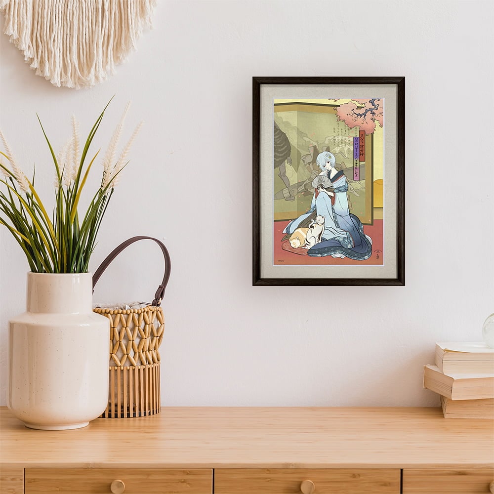 エヴァ浮世絵「箱根八里美人三画揃 レイ」　共通カラー単品　版三 エヴァ浮世絵「箱根八里美人三画揃 レイ」 共通カラー単品 版三