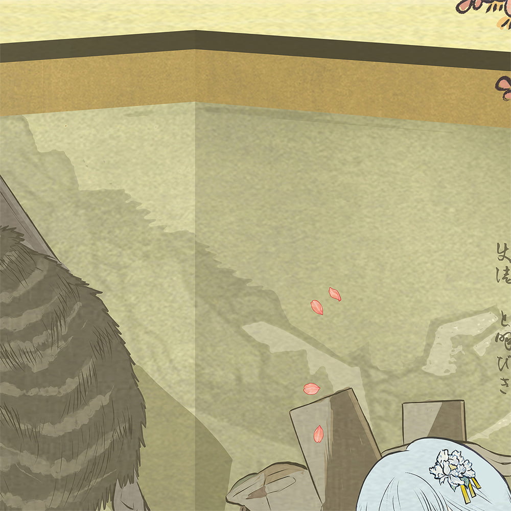 エヴァ浮世絵「箱根八里美人三画揃 レイ」