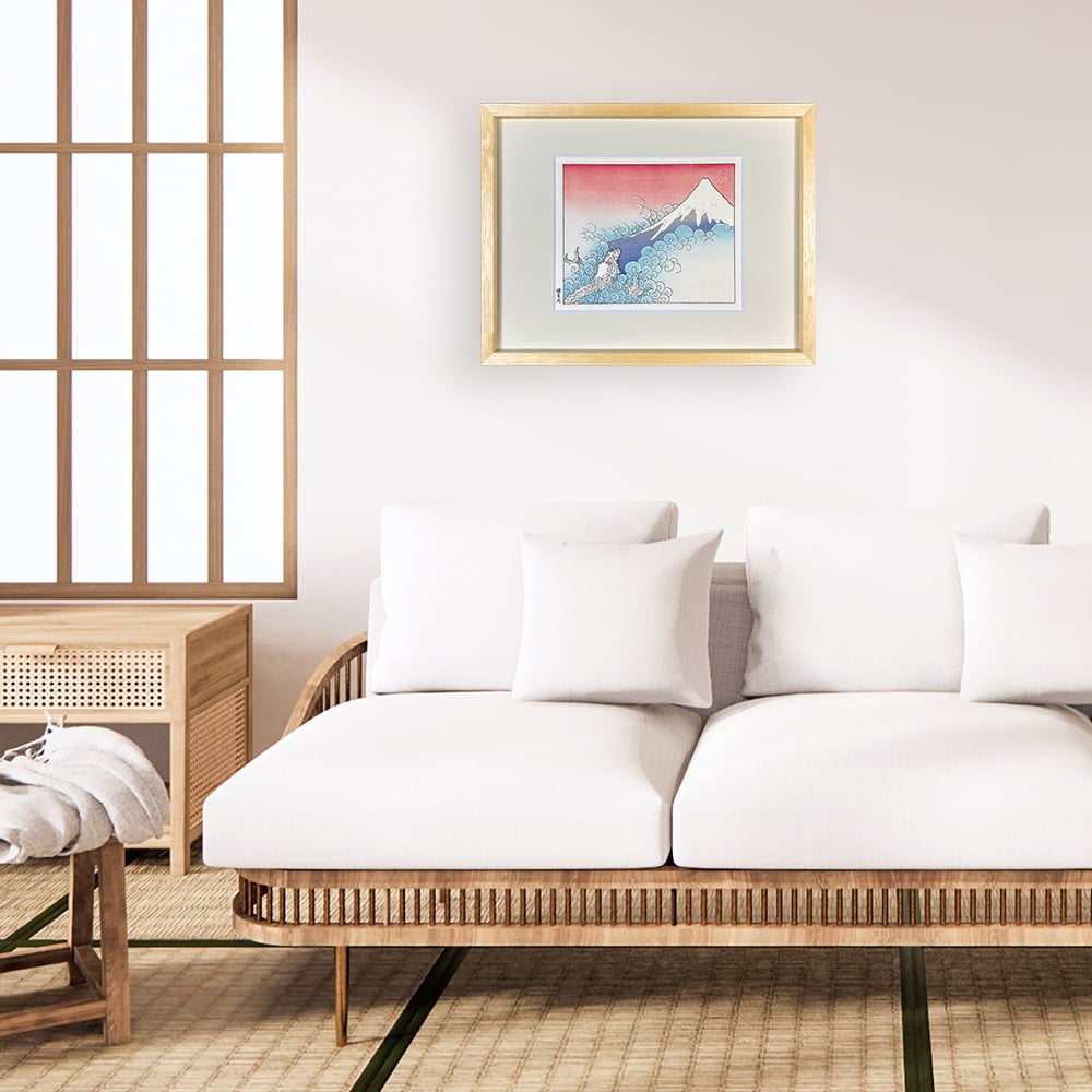 猫星 光 オリジナル浮世絵木版画「登竜の富士」