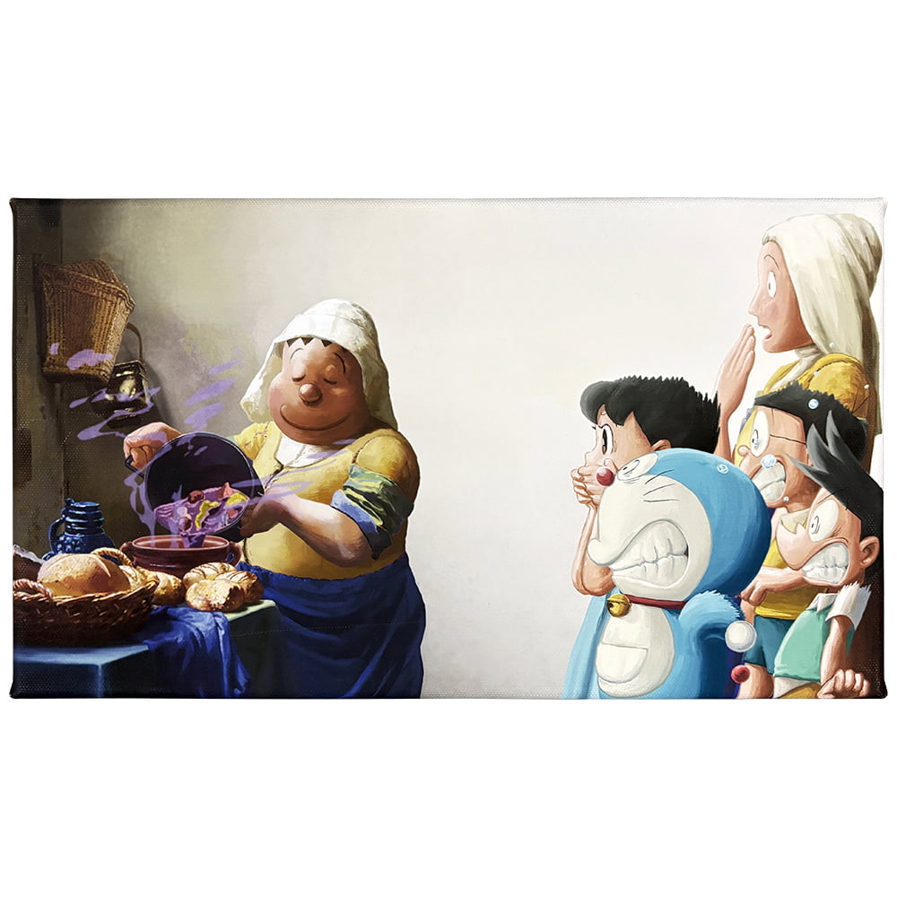 映画ドラえもん のび太の絵世界物語』名画ジークレー版画「牛乳を注ぐ女」 映画ドラえもん のび太の絵世界物語』名画ジークレー版画「牛乳
